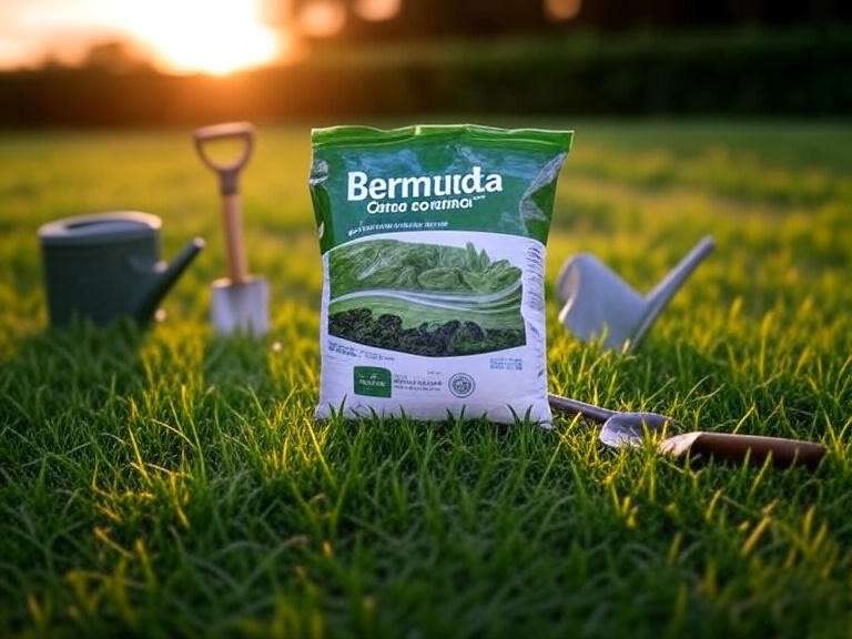 Best Fertilizer for Bermuda Grass: Lush, healthy lawn with vibrant greenery.