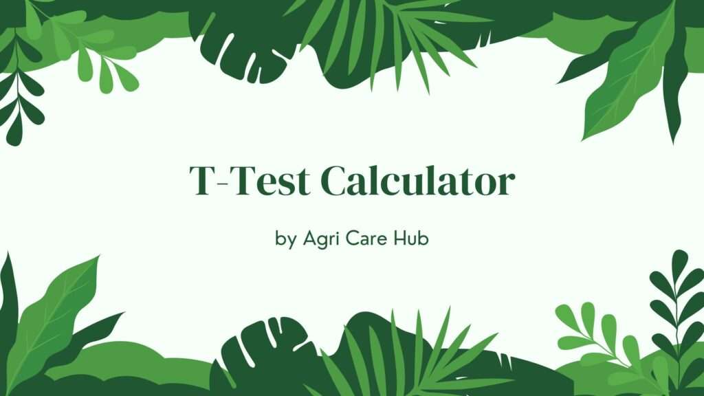 T-Test Calculator
