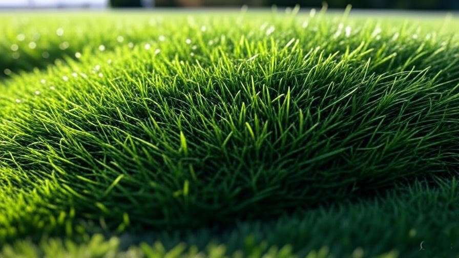 Close-up of astro turf fibers, showing different pile heights and materials (nylon, polyethylene, polypropylene).