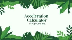 Acceleration Calculator
