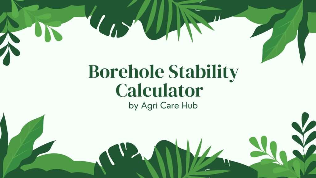 Borehole Stability Calculator