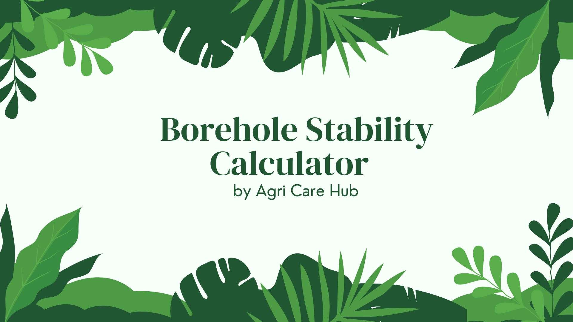 Borehole Stability Calculator Precise Drilling Tool