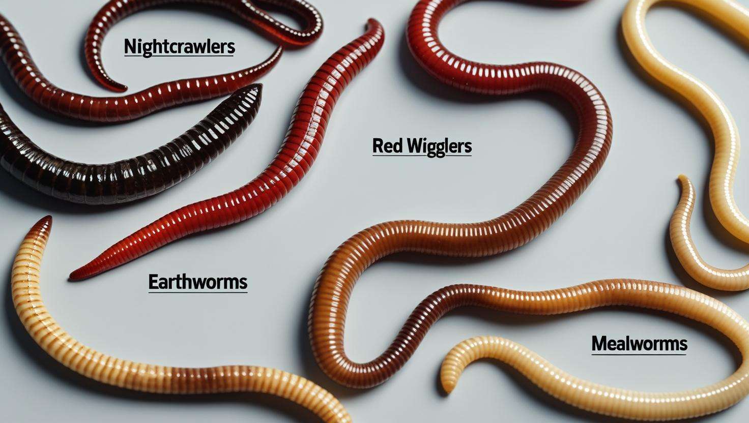  An image showing different worms in containers or being selected for a fishing trip. It could also feature an angler choosing the right worm based on size or type for a specific fish.