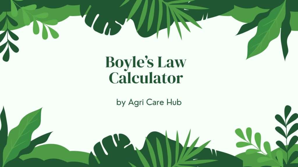 Boyle’s Law Calculator