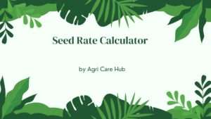 Seed Rate Calculator
