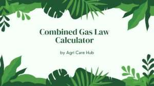 Combined Gas Law Calculator