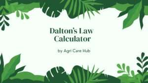 Dalton’s Law Calculator