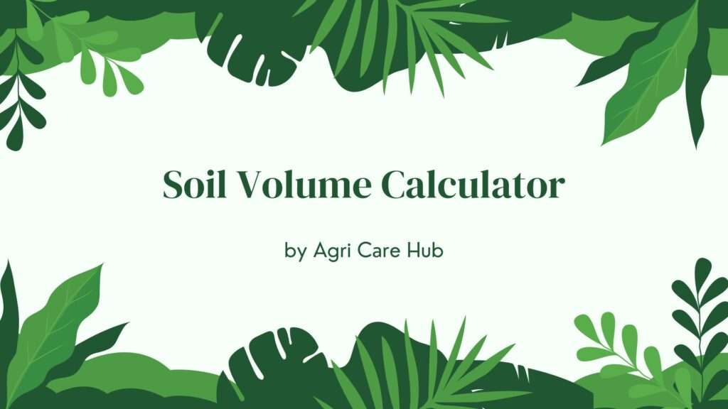 Soil Volume Calculator