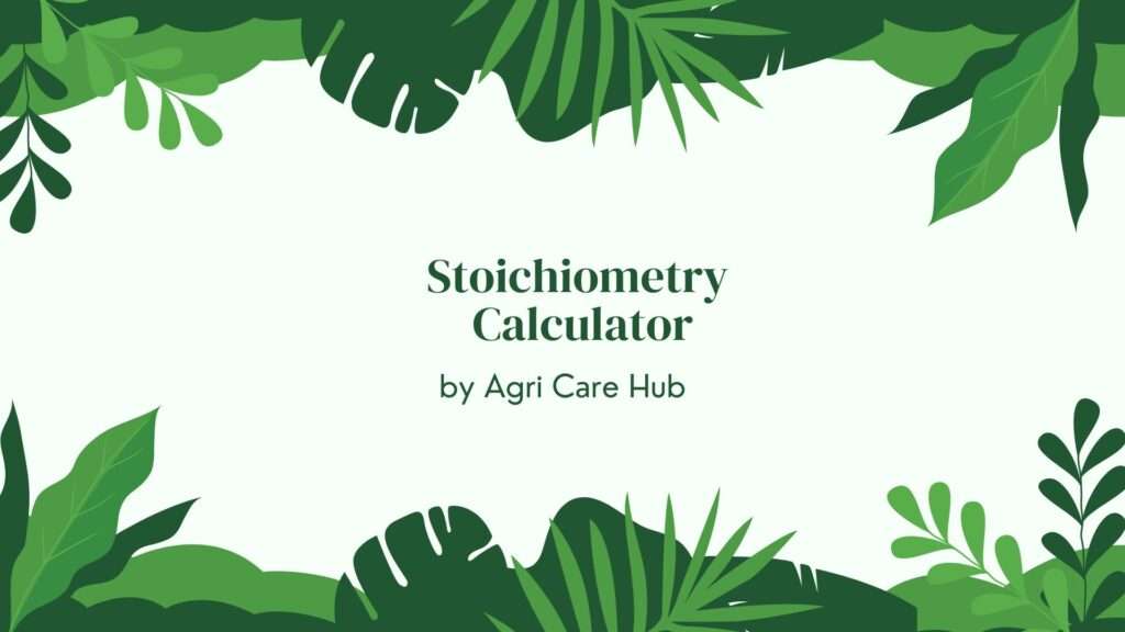Stoichiometry Calculator