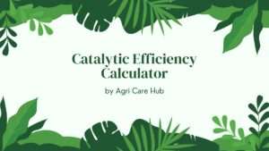 Catalytic Efficiency Calculator