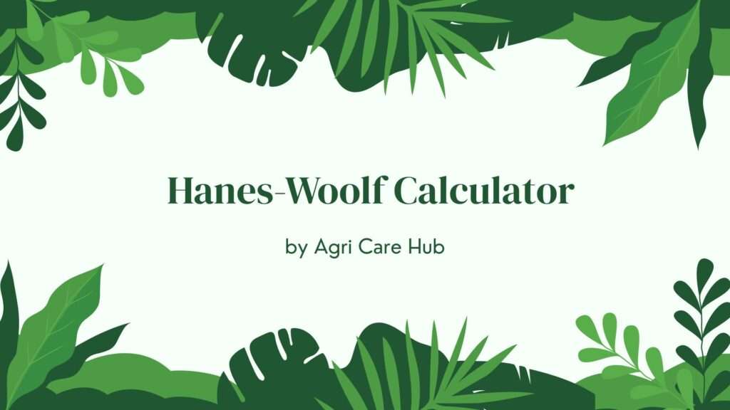 Hanes-Woolf Calculator