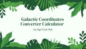 Galactic Coordinates Converter Calculator