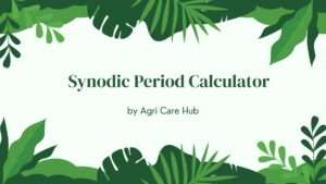 Synodic Period Calculator