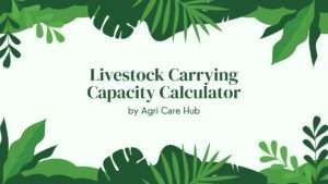 Livestock Carrying Capacity Calculator