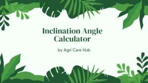 Inclination Angle Calculator