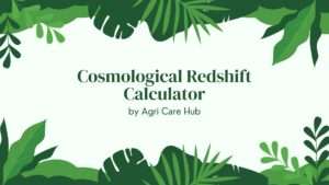 Cosmological Redshift Calculator