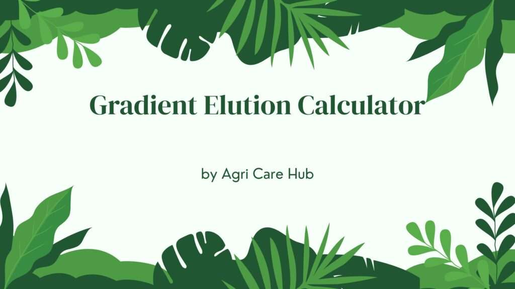 Gradient Elution Calculator