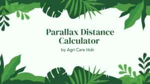 Parallax Distance Calculator