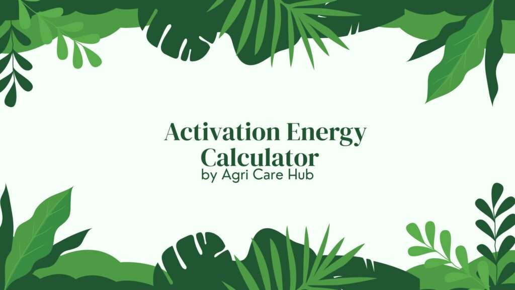 Activation Energy Calculator