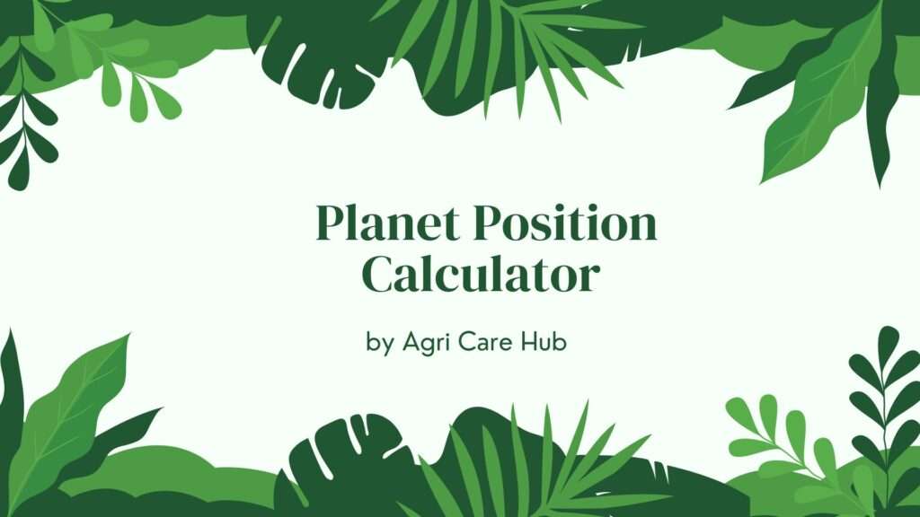 Planet Position Calculator