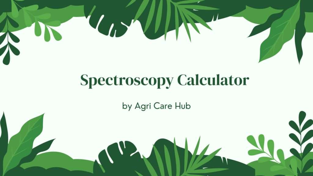 Spectroscopy Calculator