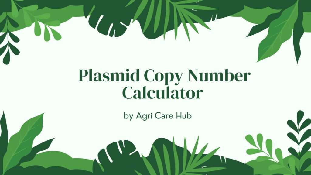 Plasmid Copy Number Calculator