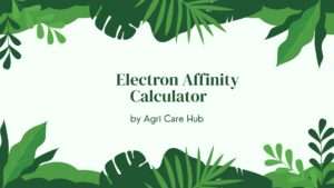 Electron Affinity Calculator