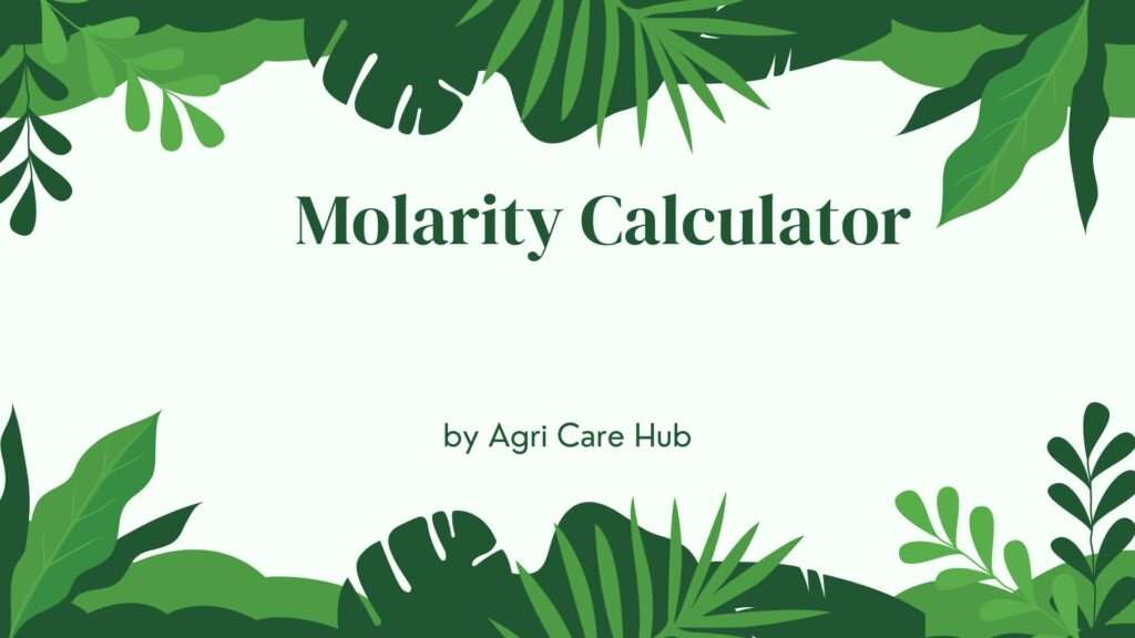 Molarity Calculator