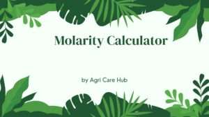 Molarity Calculator