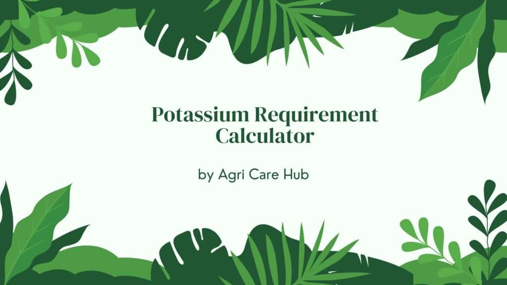Potassium Requirement Calculator