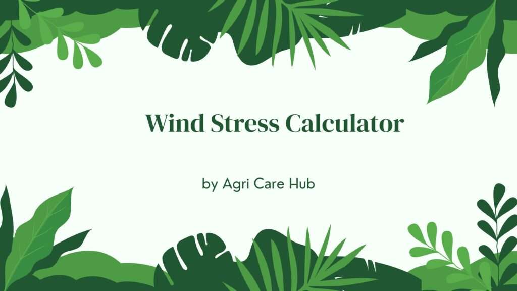 Wind Stress Calculator
