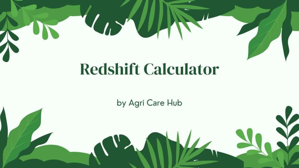 Redshift Calculator