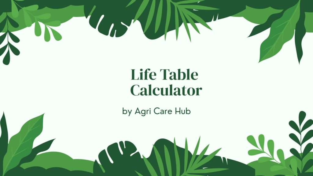 Life Table Calculator