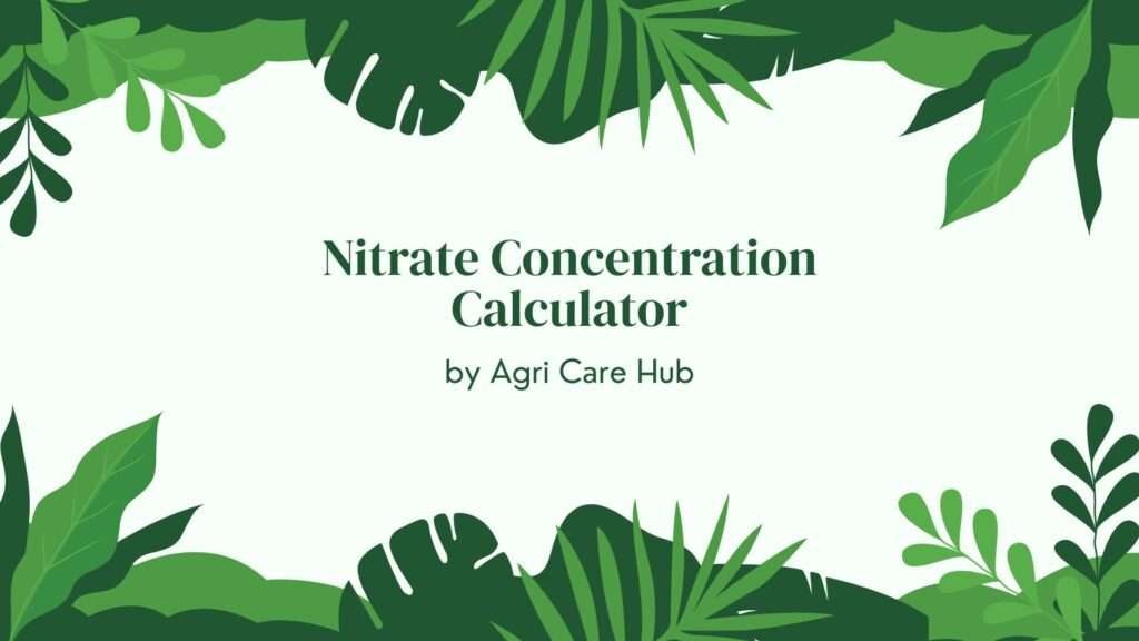 Nitrate Concentration