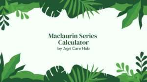 Maclaurin Series Calculator