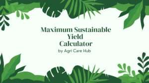 Maximum Sustainable Yield Calculator