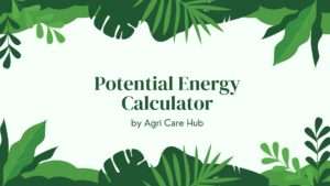 Potential Energy Calculator
