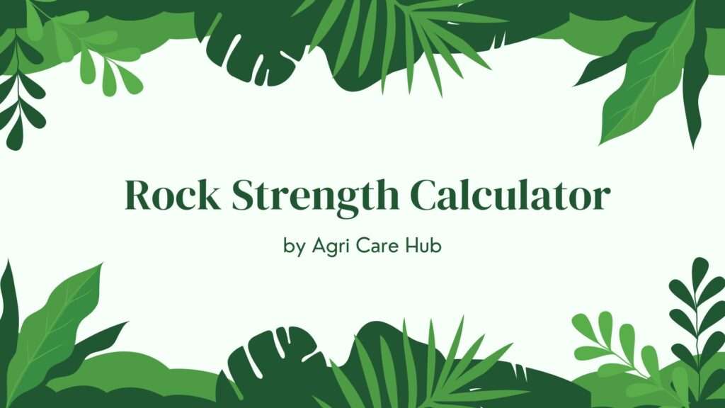 Rock Strength Calculator