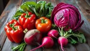many red color vegetables