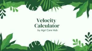 Velocity Calculator