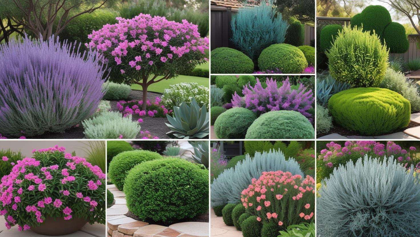 many variety of drought resistent bushes 