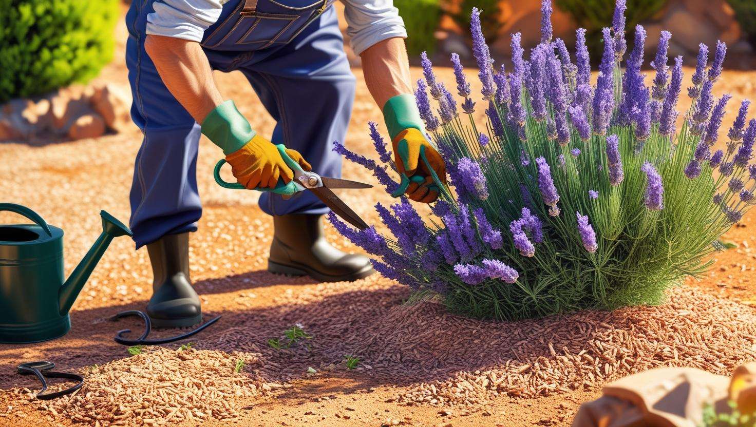 a man cutting bush