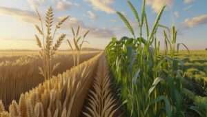a big wide field of crops