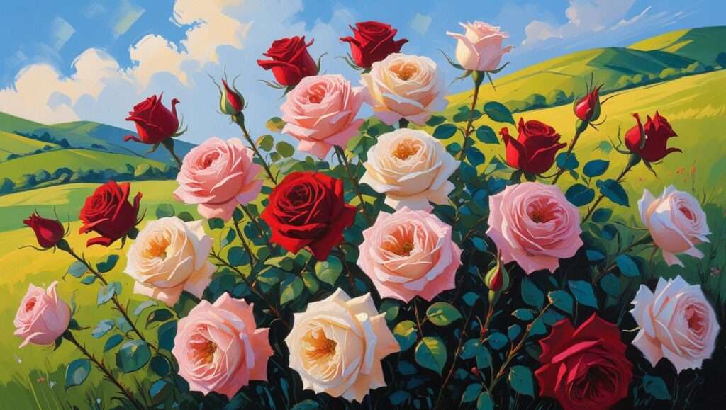 rose landscape uses