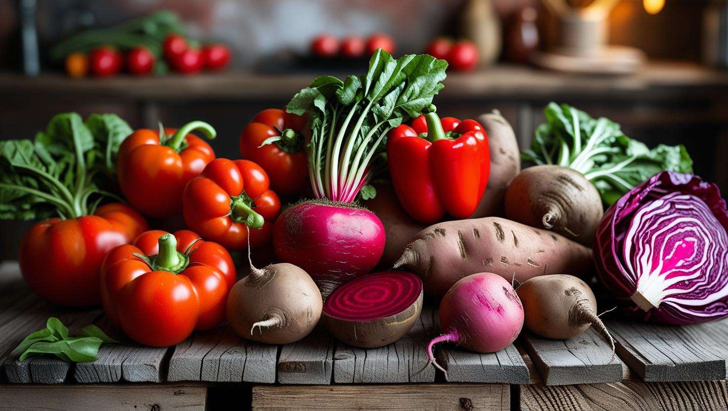 some red colored vegetables