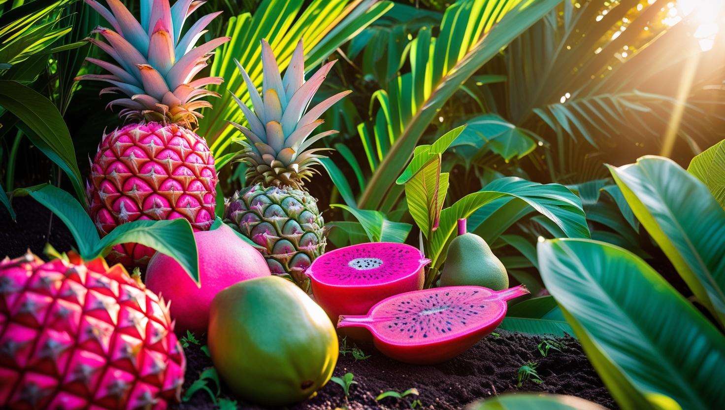 Green and Pink Tropical Fruit: Grow & Repot Easily