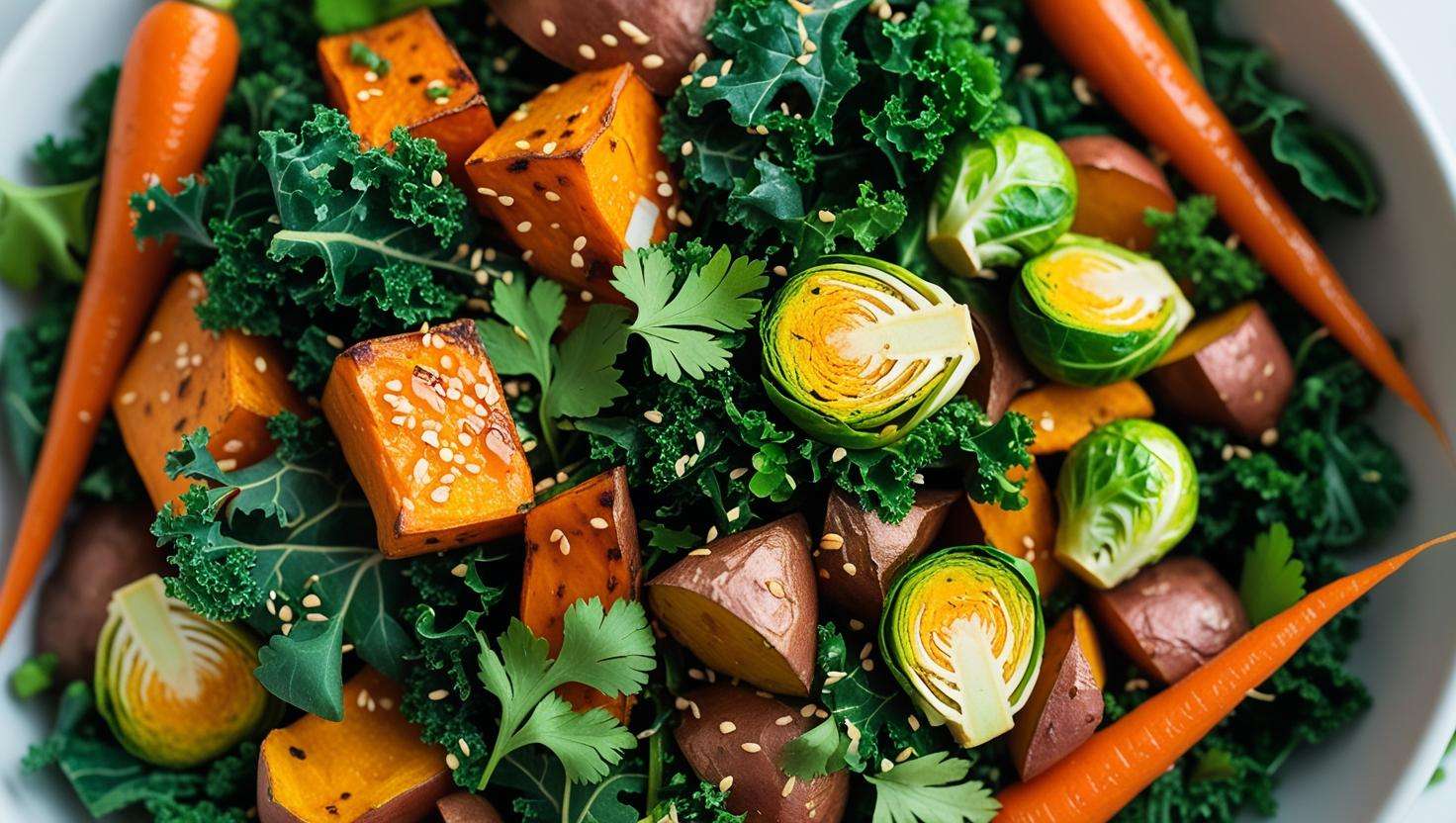 many vegetables cooked
