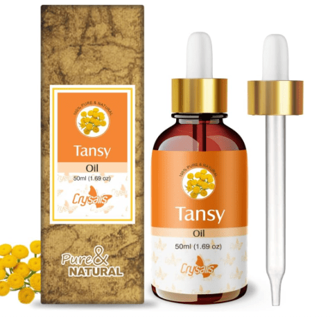 Tansy Oil (Tanacetum Vulgare) Essential Oil 100% Pure Natural Undiluted Uncut Therapeutic Grade Oil 50ml with Dropper