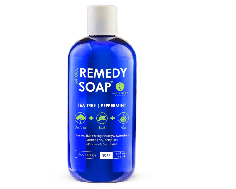 Truremedy Naturals 12 oz Tea Tree Oil Body Wash - Invigorating Tea Tree Soap with Peppermint, Aloe, Eucalyptus, Coconut and Olive Oil - Refreshing Body Wash 