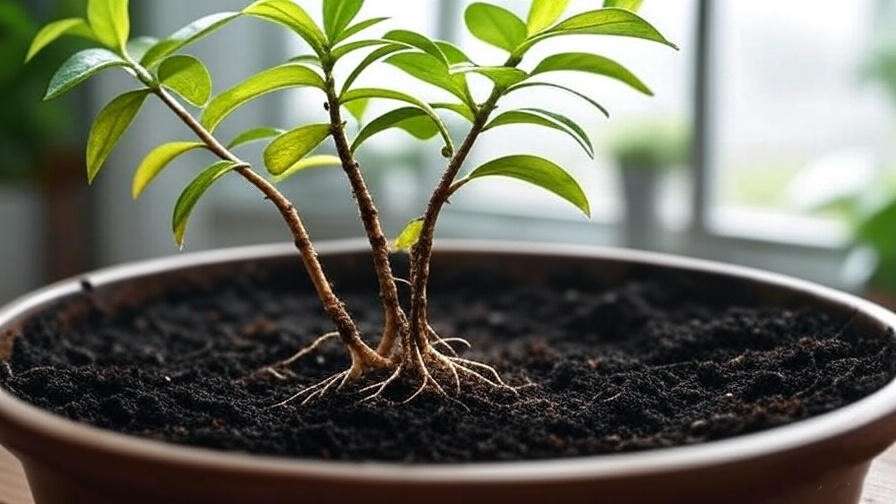 Repotting Calandiva Plant to fix yellowing leaves and root rot